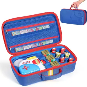 Hard Travel Case Compatible with Little Tikes for Story Dream Machine Books Starter Set, Protective Hard Case Container for Storytime Audio Play Real for Littles Character Collection (Upgraded Blue)