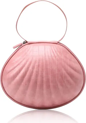 Hard Travel Case for Silicone Bras [A-DD Cup] Premium Nubra Organizer Portable Lingerie Underwear Storage Bag (Crocodile, Rose Gold)