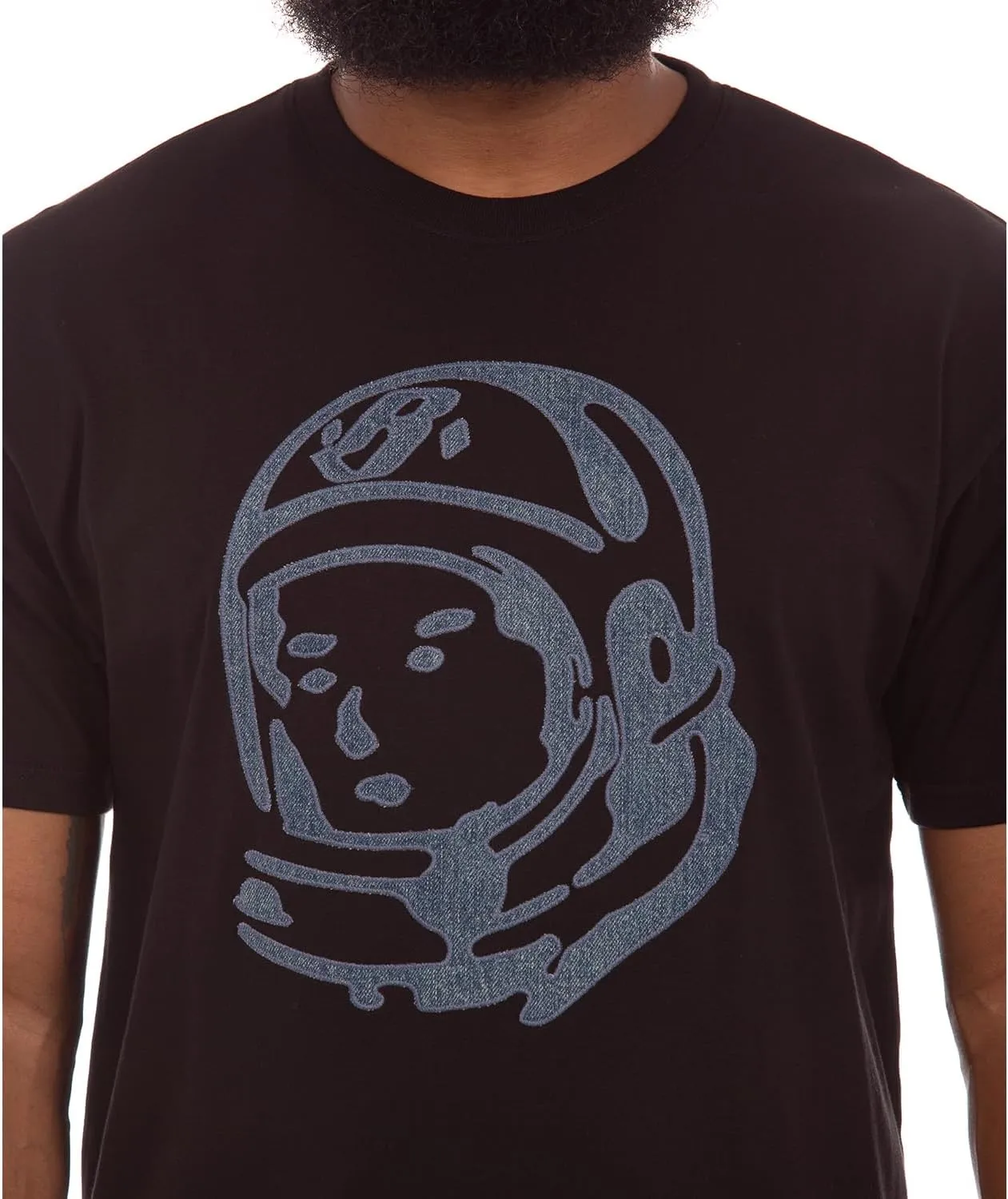Helmet Tee with Denim Detail