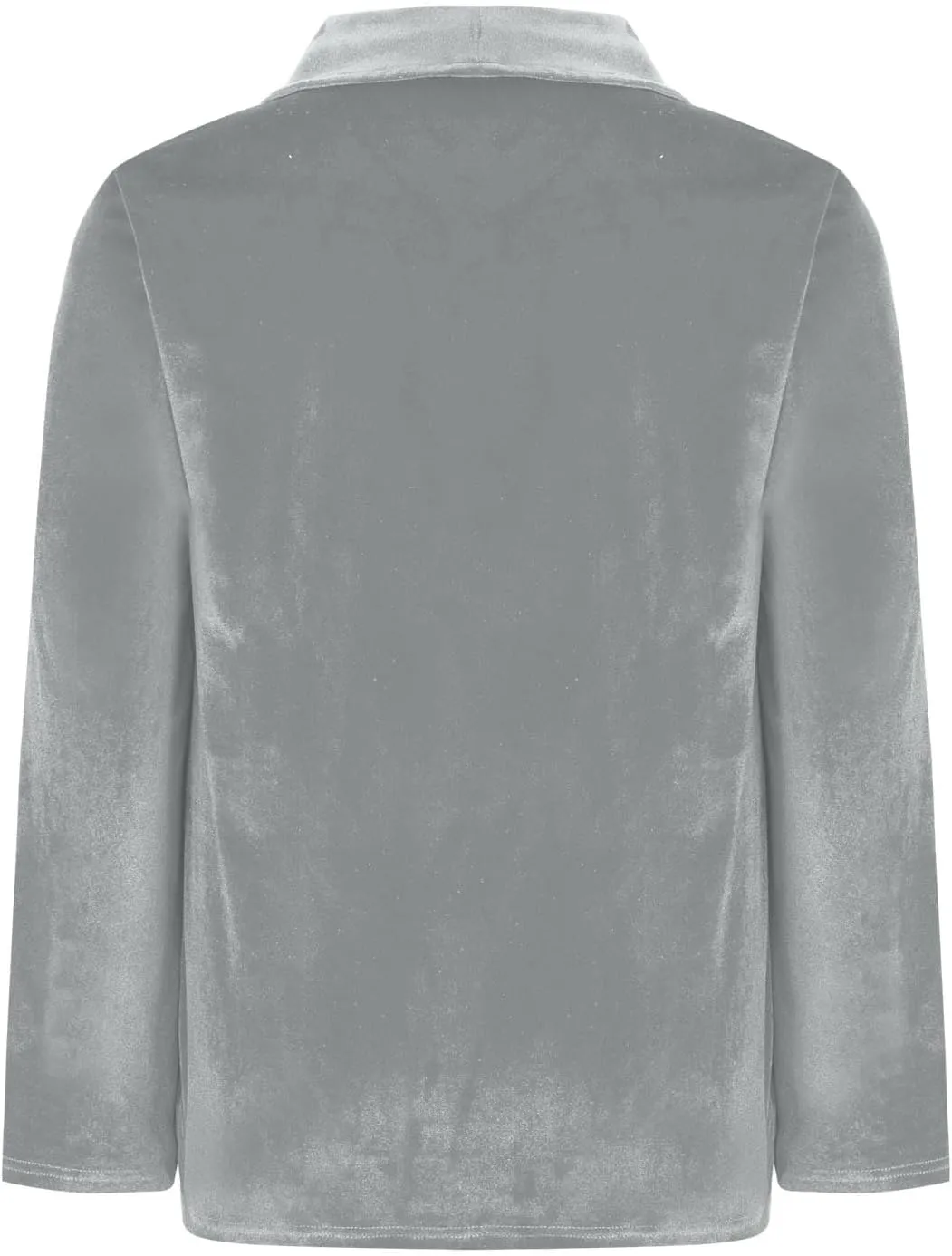 HGps8w Velvet Blazers for Women Vintage Suit Jackets Elegant Open Front Long Sleeve Loose Outerwear with Pockets