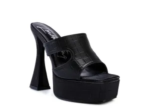 High Heel Platform Croc Sandals Multiple Colors