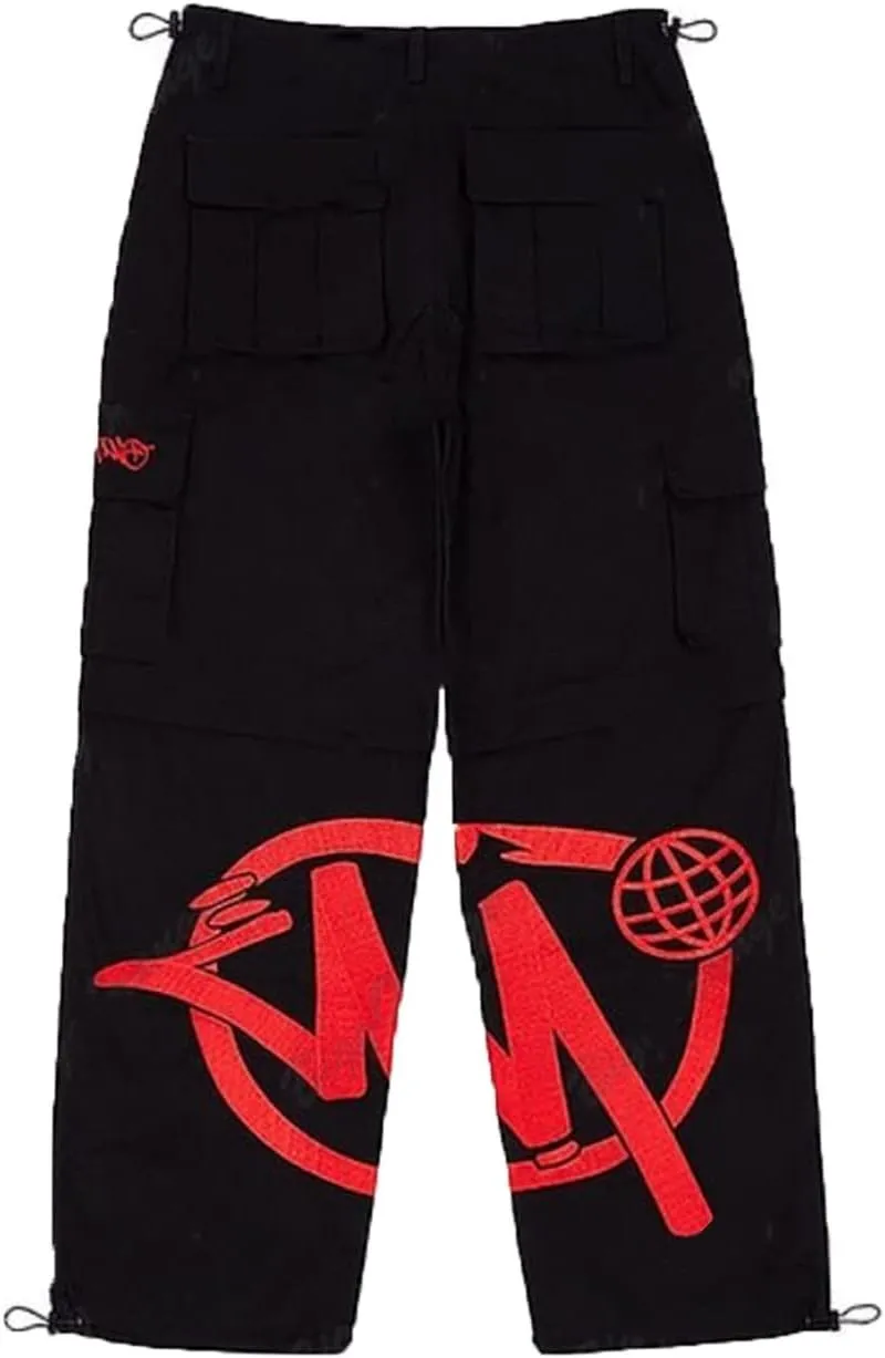 High Waist Baggy Jeans Mens Y2K Minus Two Cargo Pants New Harajuku Hip Hop Gothic Loose Joggers Overalls Streetwear