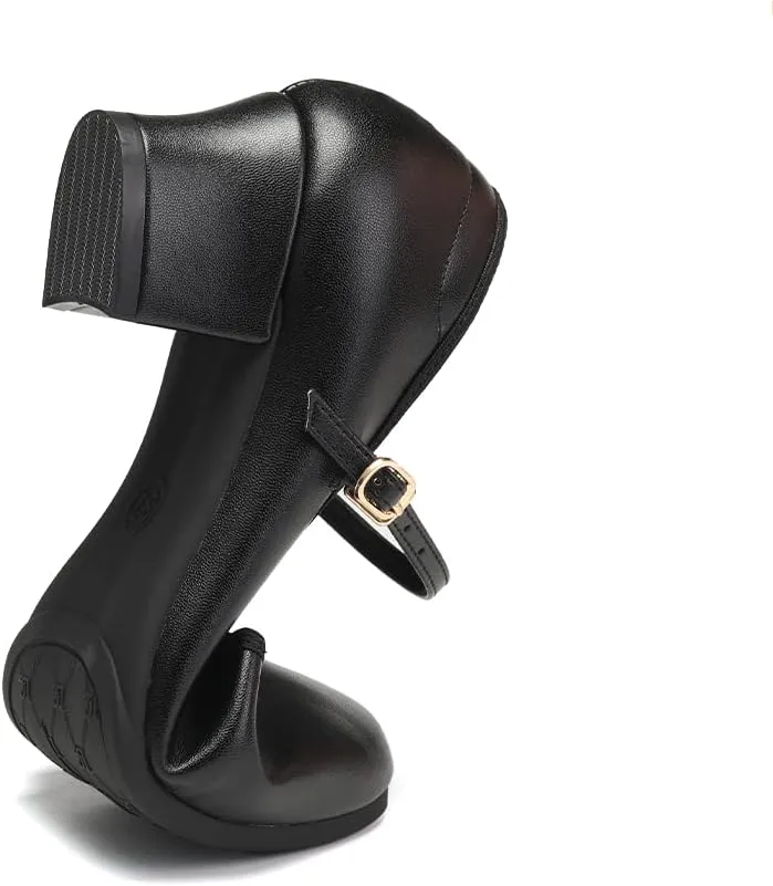 HIPPOSEUS Character Shoes for Women Dance Shoes 1.5" Low Heel Dancing Heels for Ballroom Salsa Tango Latin