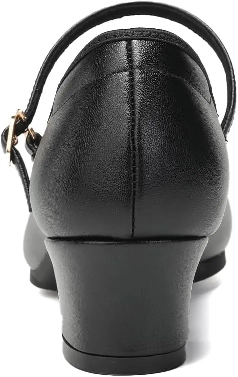 HIPPOSEUS Character Shoes for Women Dance Shoes 1.5" Low Heel Dancing Heels for Ballroom Salsa Tango Latin