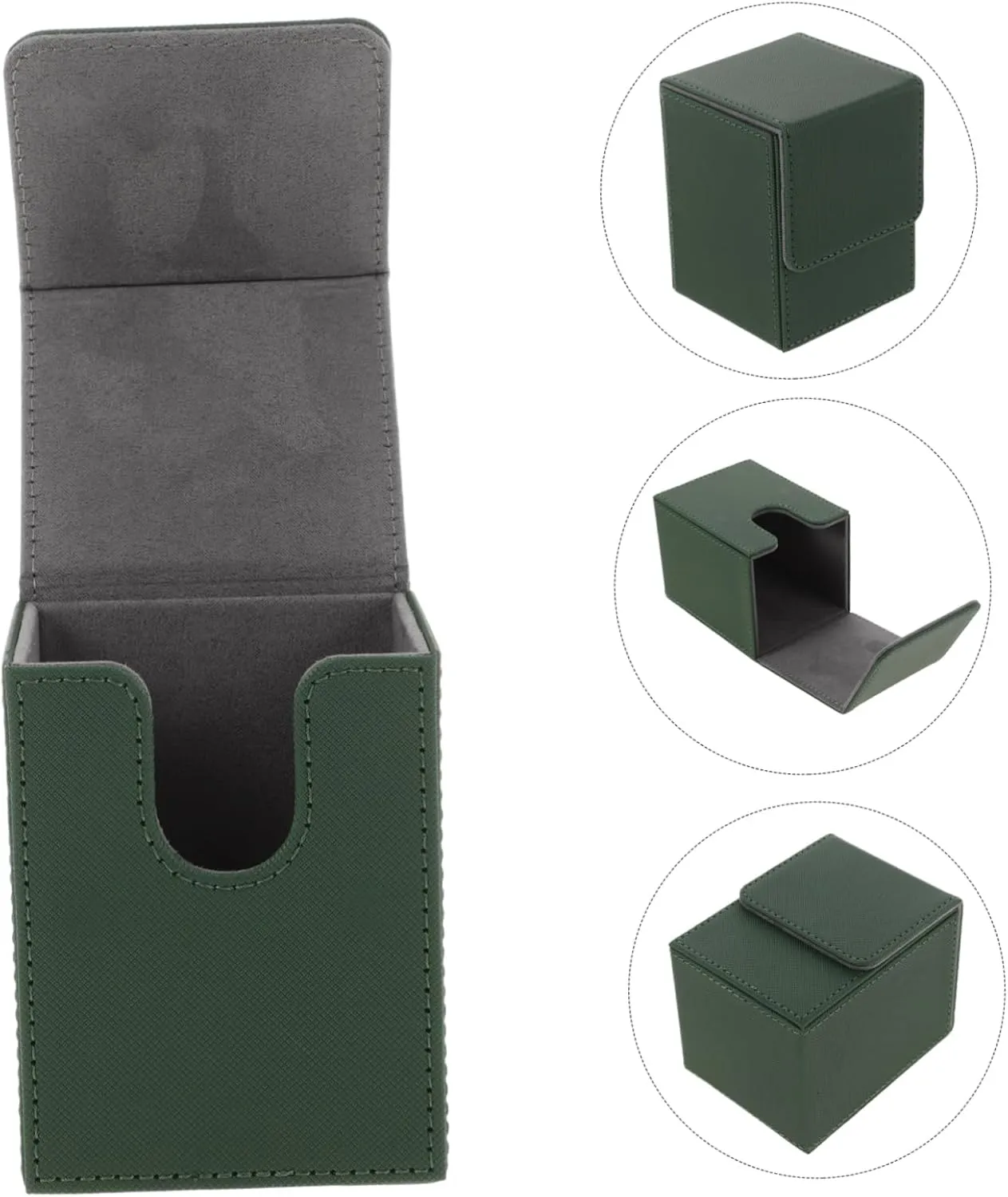 Home Playing Card Case Portable PU Organizer for Game Cards Scratch Resistant Storage Box for Use Durable and Lightweight Design for Collecting