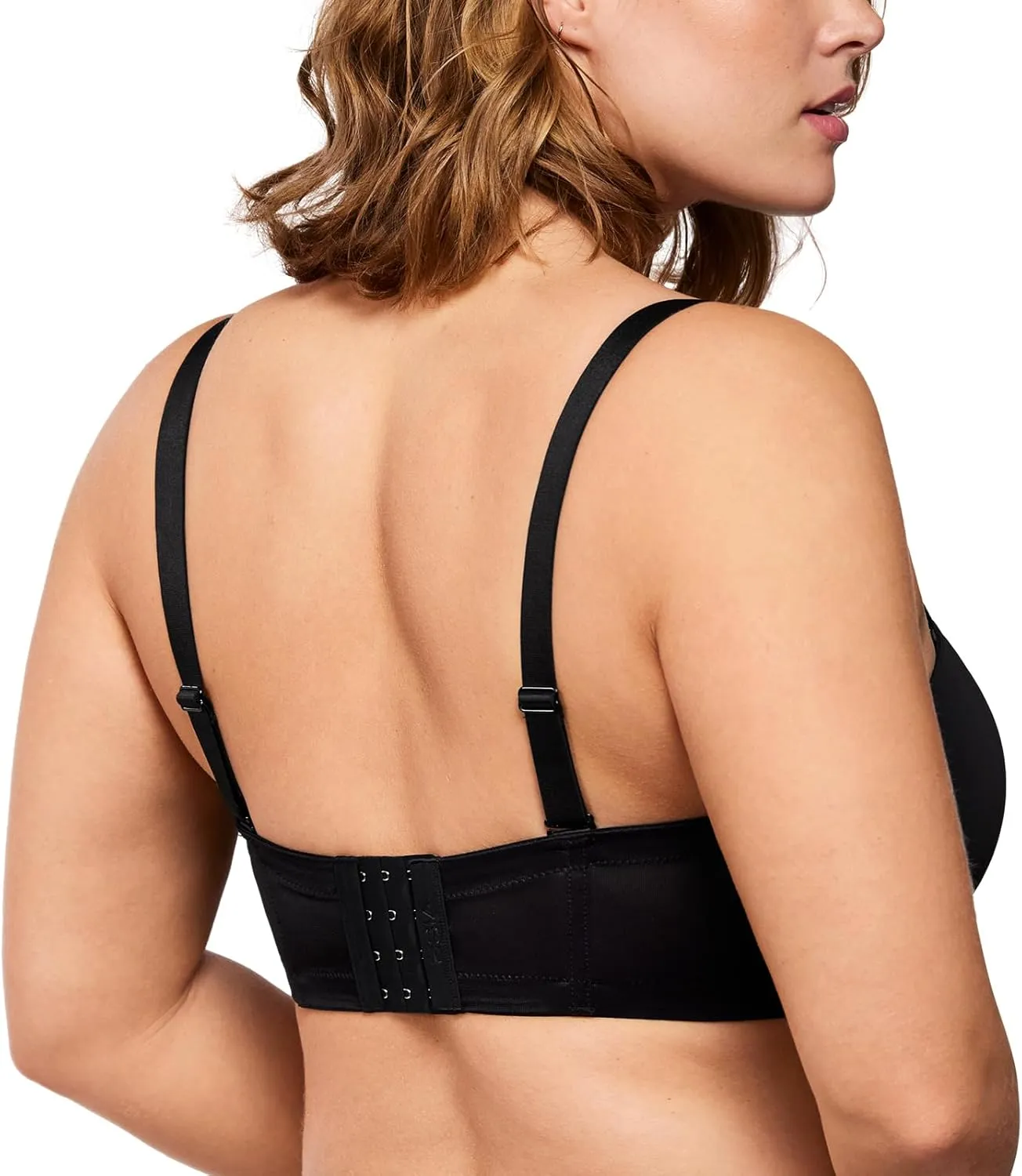 HSIA Strapless Bras for Big Bust Women Convertible Bra for Heavy Breast Strapless Bra Red Carpet Supportive Underwire