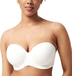 HSIA Strapless Bras for Big Bust Women Convertible Bra for Heavy Breast Strapless Bra Red Carpet Supportive Underwire