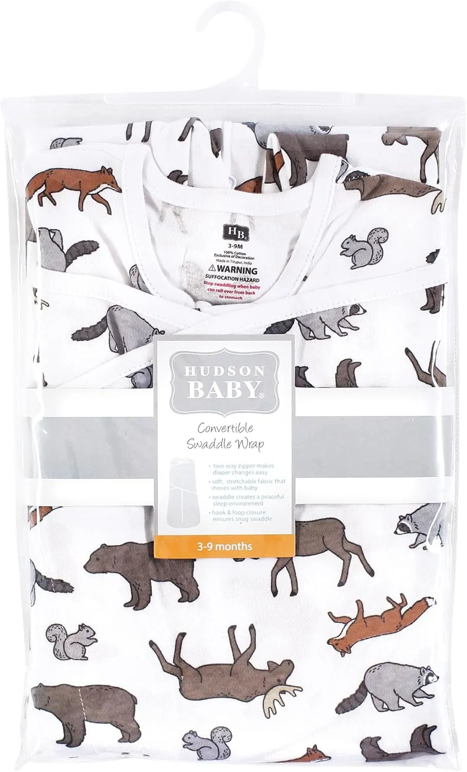Hudson Baby Unisex Baby Convertible Swaddle Sleep Sack