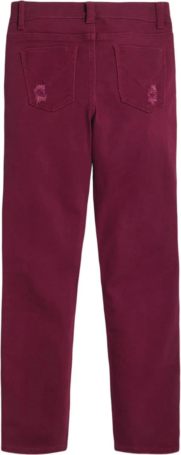 HUDSON Girls' Straight Leg Stretch Denim Jean