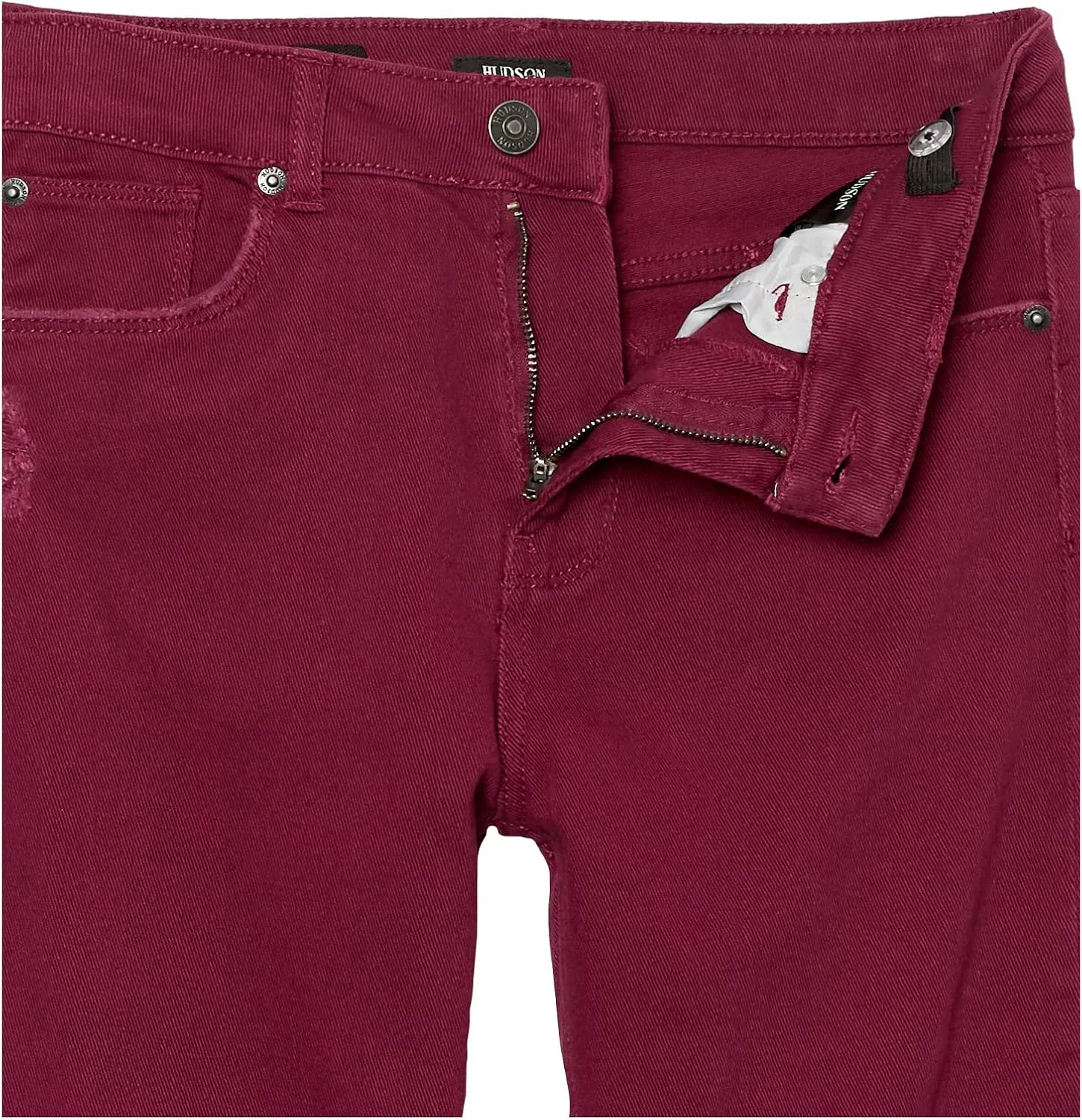 HUDSON Girls' Straight Leg Stretch Denim Jean