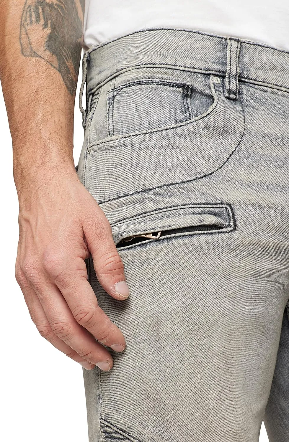 HUDSON Men's The Blinder V2 Skinny Biker Jean
