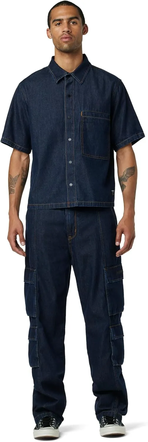 HUDSON Men's Wide Leg Cargo Jean