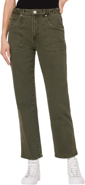 HUDSON Women's Remi High Rise, Cropped, Straight Leg Jean