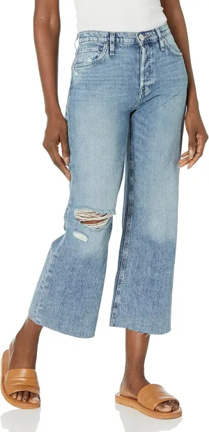 HUDSON Women's Rosie High Rise, Wide Leg Cropped Jean