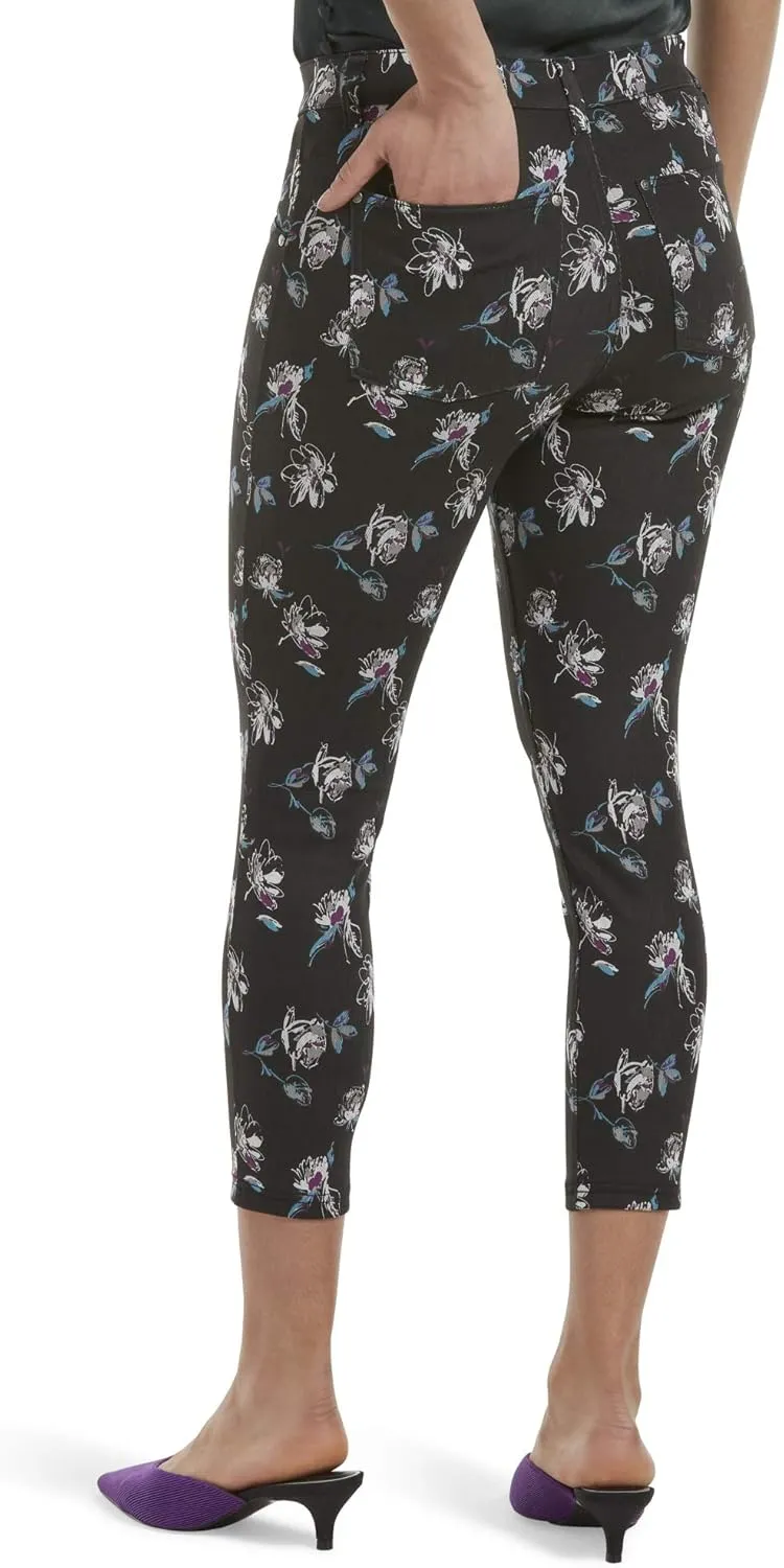 HUE Women's Essential Denim Jean Capri Leggings, Assorted