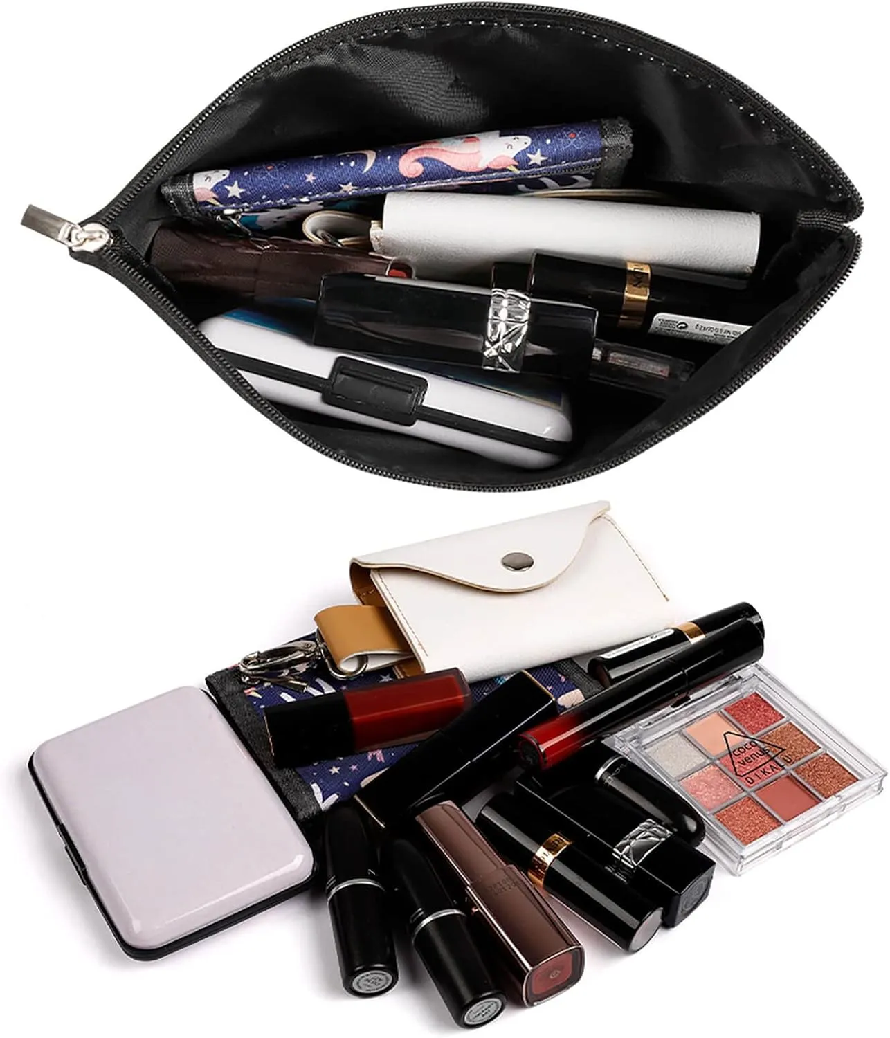 Hungary Flag Cosmetic Bag for Women Lightweight Travel Makeup Organizer for Purse