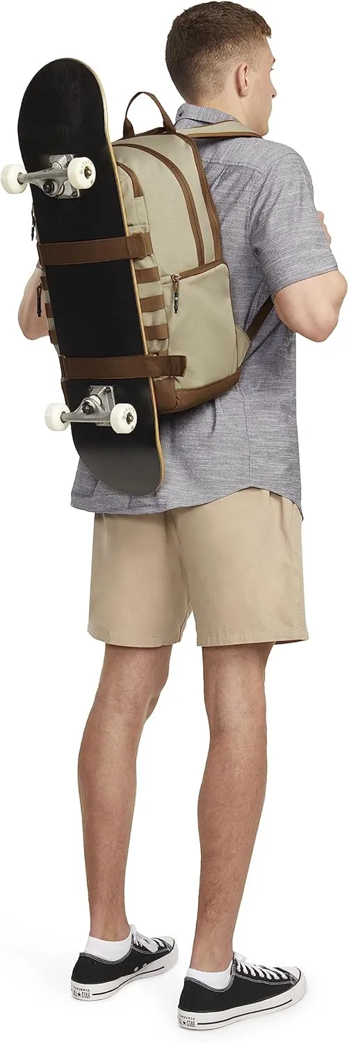 Hurley Mens Skateboard Backpack, Khaki, One Size