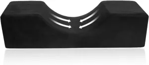 HURRISE Eyelash Extension Neck Pillow, U Shape Eyelash Neck Pillow, Eyelash Extension Pillow, Eyelash Extension Tool for Beauty Salon with Foam Velvet Pillowcase