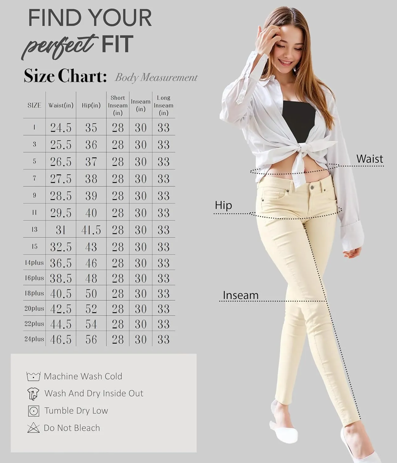 Hybrid & Company Women's Butt Lift Stretch Denim Jeans
