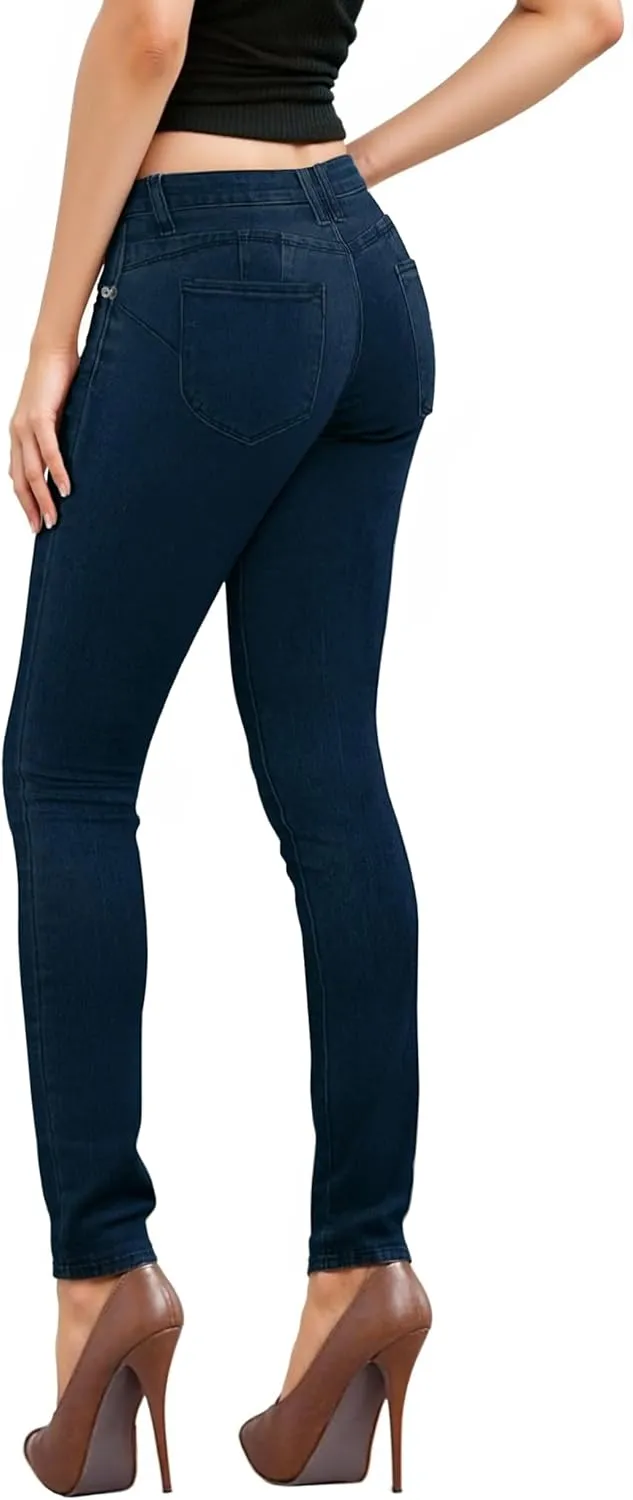 Hybrid & Company Women's Butt Lift Stretch Denim Jeans