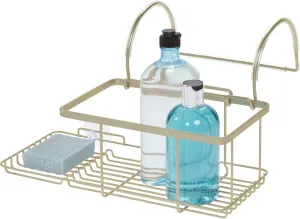 iDesign Side Tub Caddy Everett, Gold, 12.08"L x 10.2"W x 6.64"H