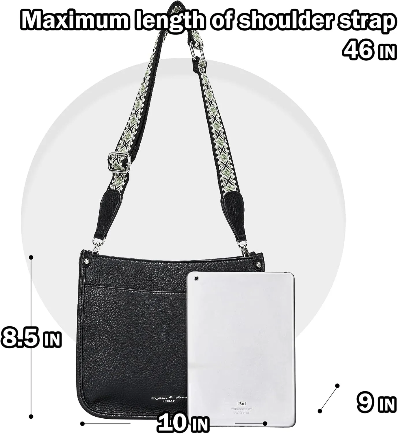 INICAT Small Crossbody Bag Faux Leather Shoulder Handbags Purse for Women