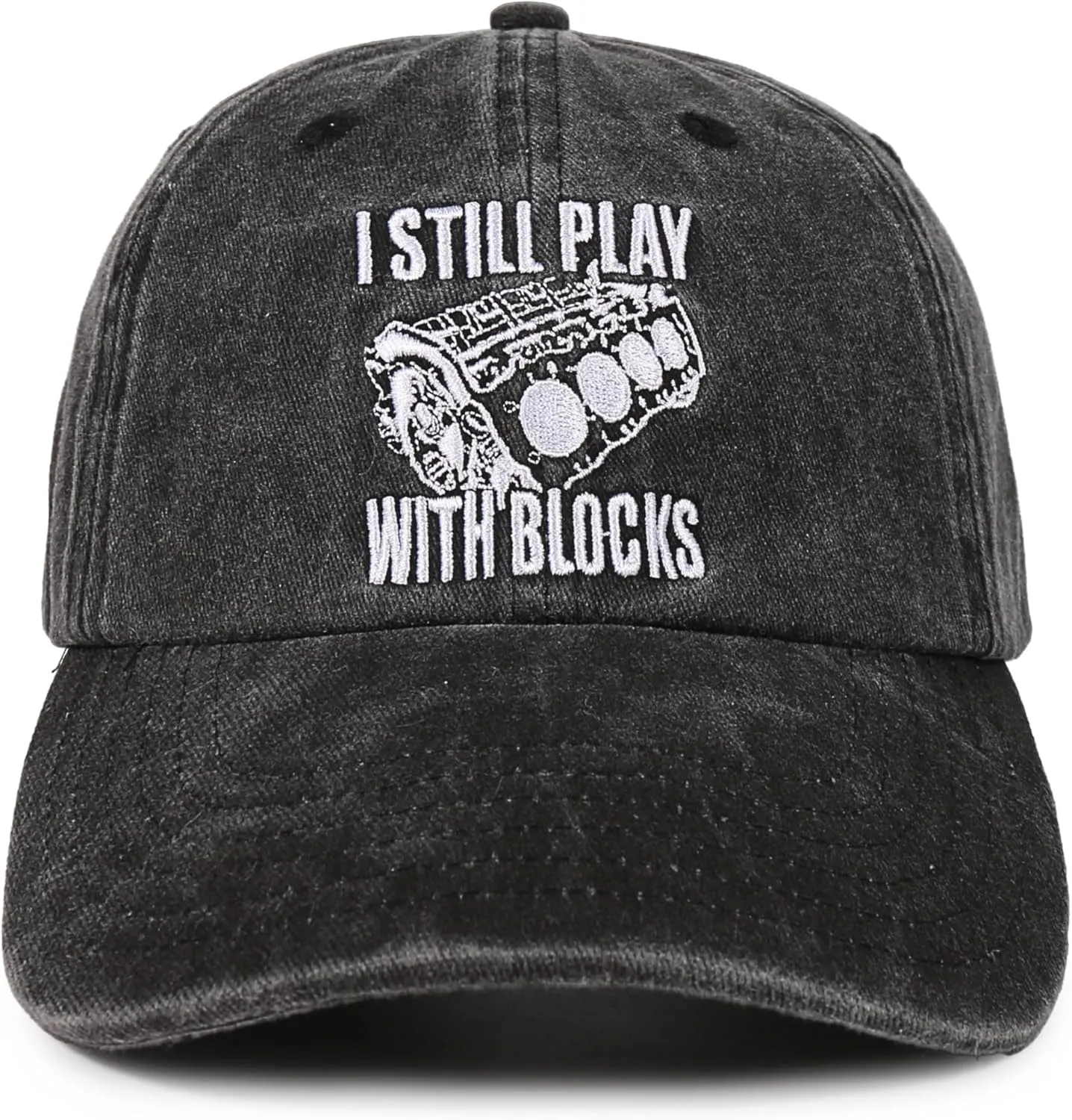 InnoBeta Mechanic Gifts for Men, I Still Play with Blocks Baseball Cap, for Auto Aircraft Diesel Mechanics