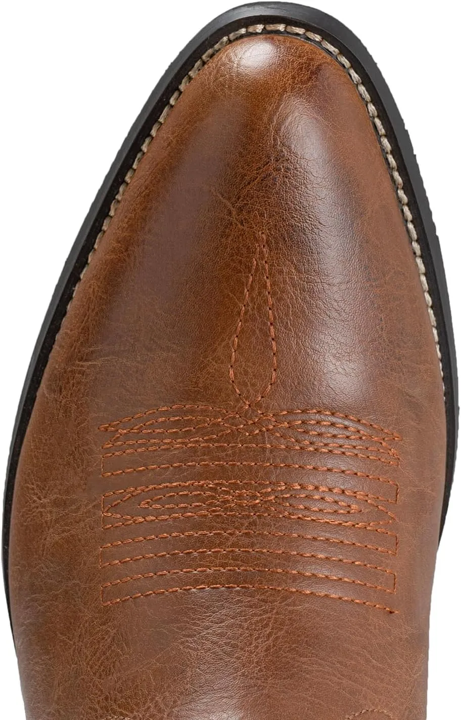 IUV Cowboy Boots For Men Western Boot Durable Classic Embroidered Snip Toe Boots