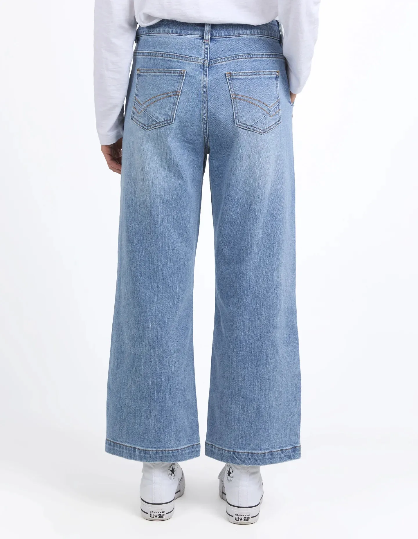 Izzy Wide Leg Jean - Vintage Blue Wash