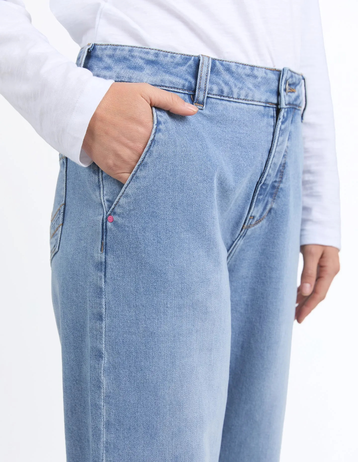 Izzy Wide Leg Jean - Vintage Blue Wash