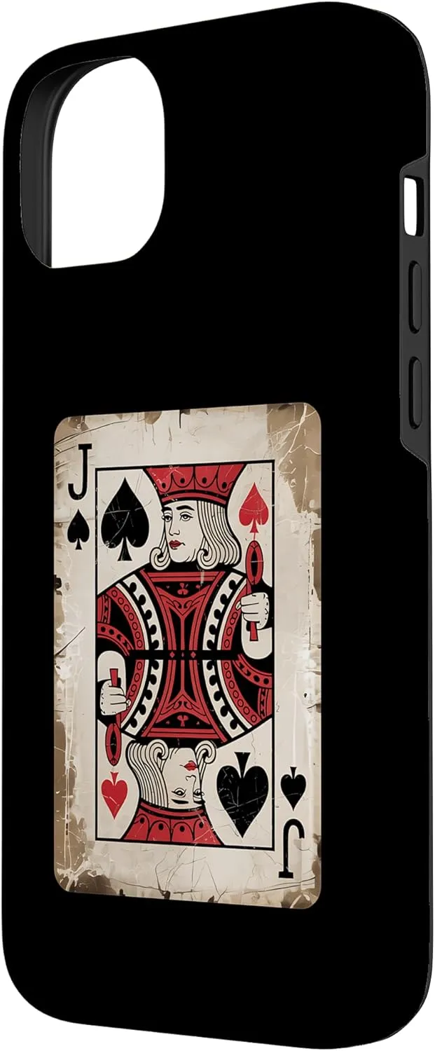 Jack Spades Poker Card Casino Gambler Gift Case for iPhone 14 Plus