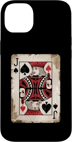 Jack Spades Poker Card Casino Gambler Gift Case for iPhone 14 Plus