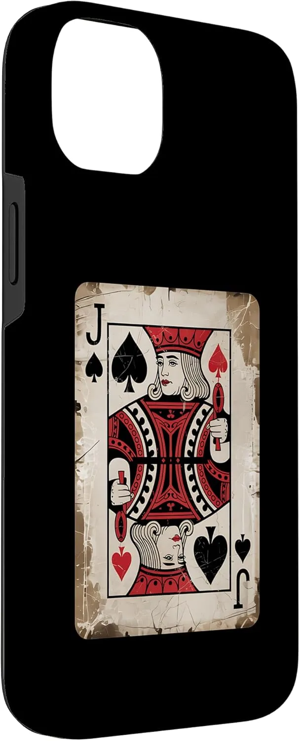 Jack Spades Poker Card Casino Gambler Gift Case for iPhone 14 Plus