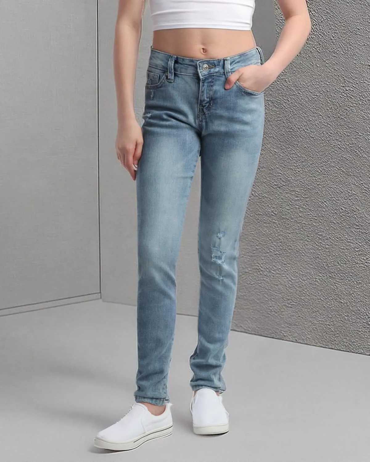Jessica Simpson Girls Jeans - Comfort Stretch Skinny, Flare, Straight Cut Denim Jeans - Casual Pocket Jeans for Girls (4-16)