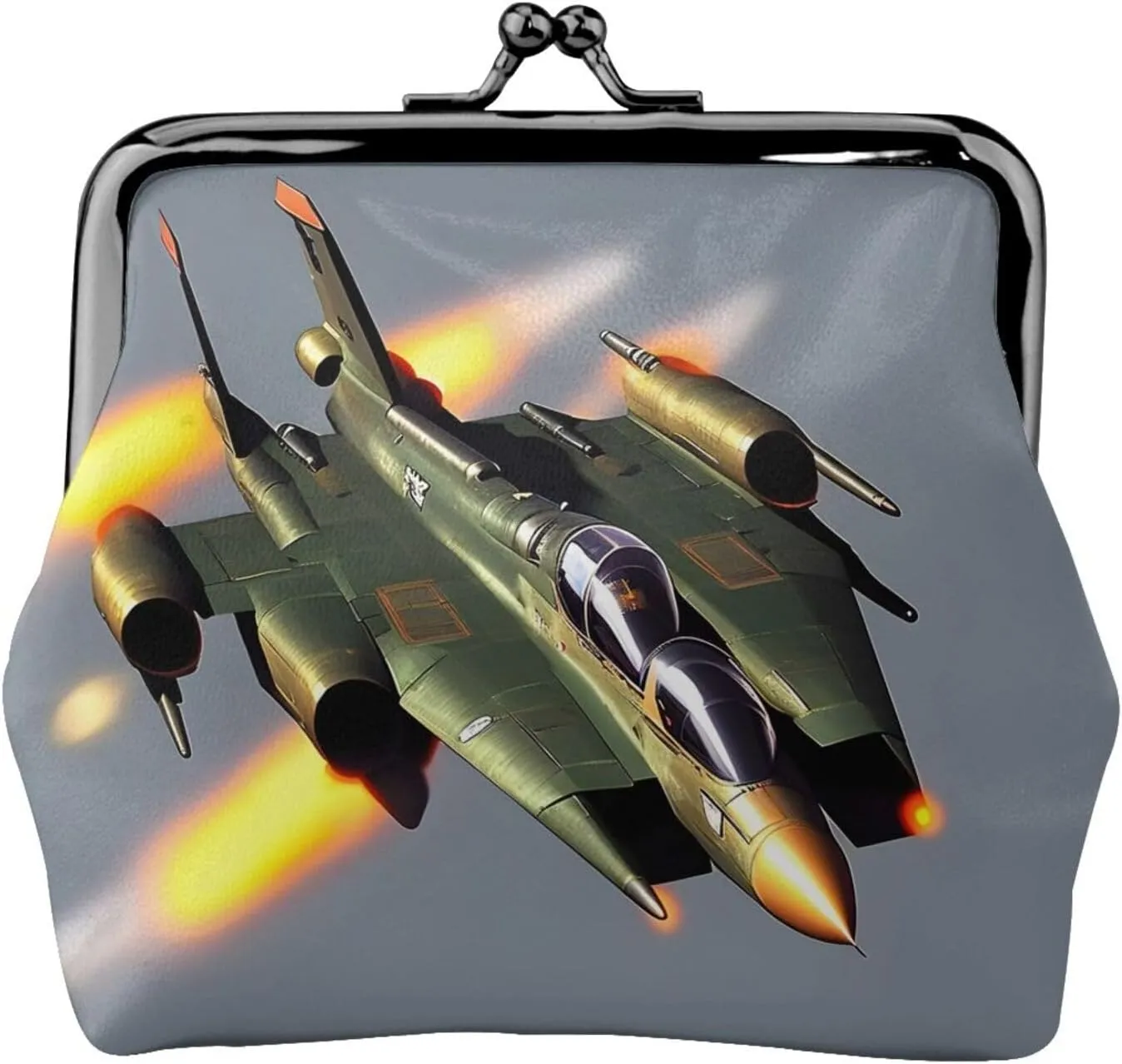 Jet fighters print Coin Purse, Mini Change Purse for Women Small Coin Purse for Key Headset Lipstick