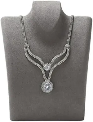 Jewelry Display Stand Necklace Display Stand Bust Display Stand Pendant Jewelry Hanging Rack Window Jewelry Storage Stand Necklace Stand(Gris,Medium)