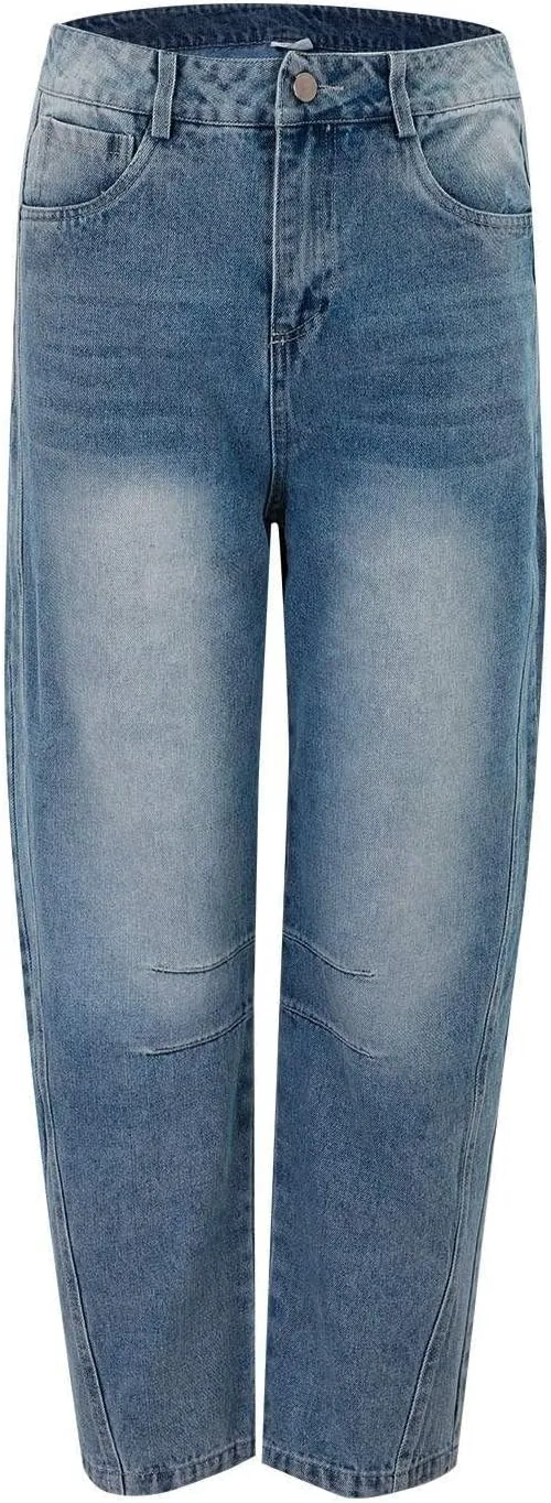 JOFOW Oprah Pants Tummy Control Sailor Wide Leg Trouser oprah's Favorite Jeans Wide Leg Cropped Jeans for Women