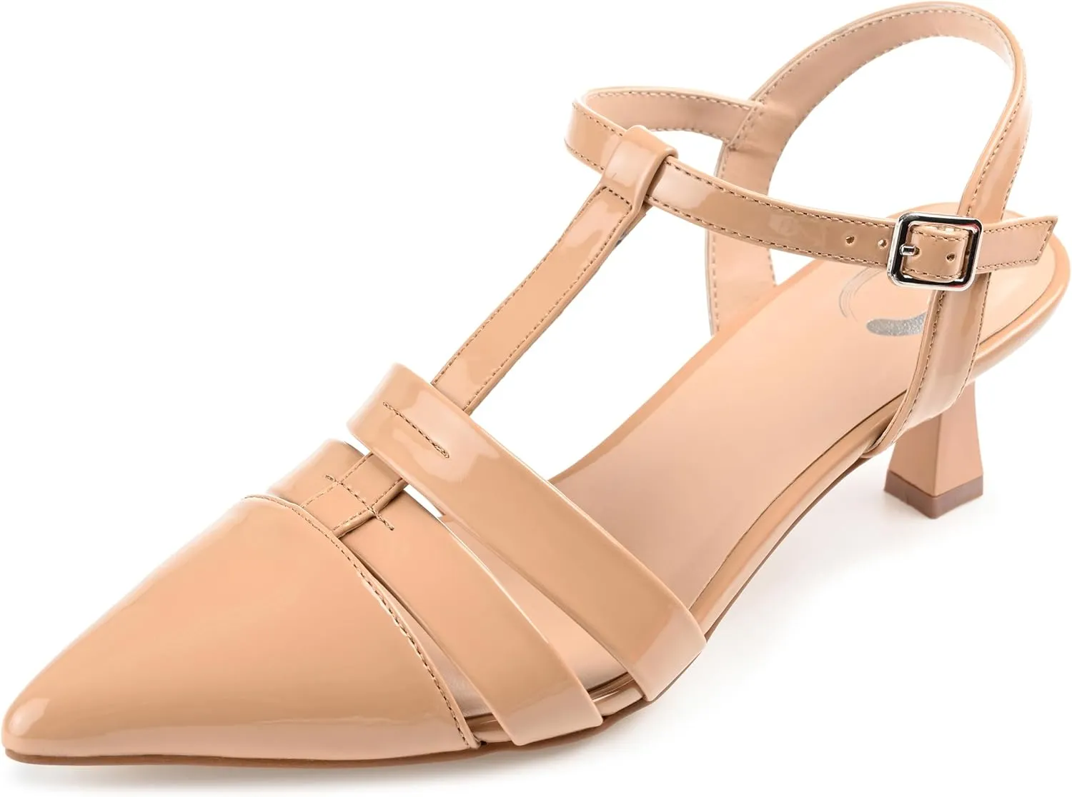 Journee Collection Womens Jazlynn Patent Pointed Toe Pumps