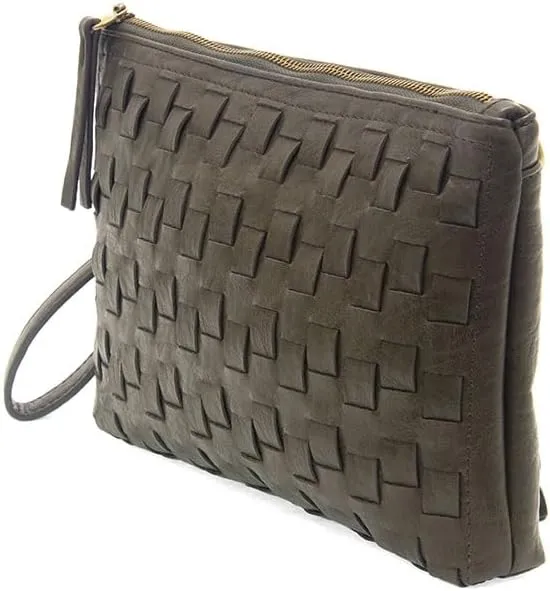 Joy Susan Women's Fashion Purse Quinn Woven Convertible Crossbody Clutch