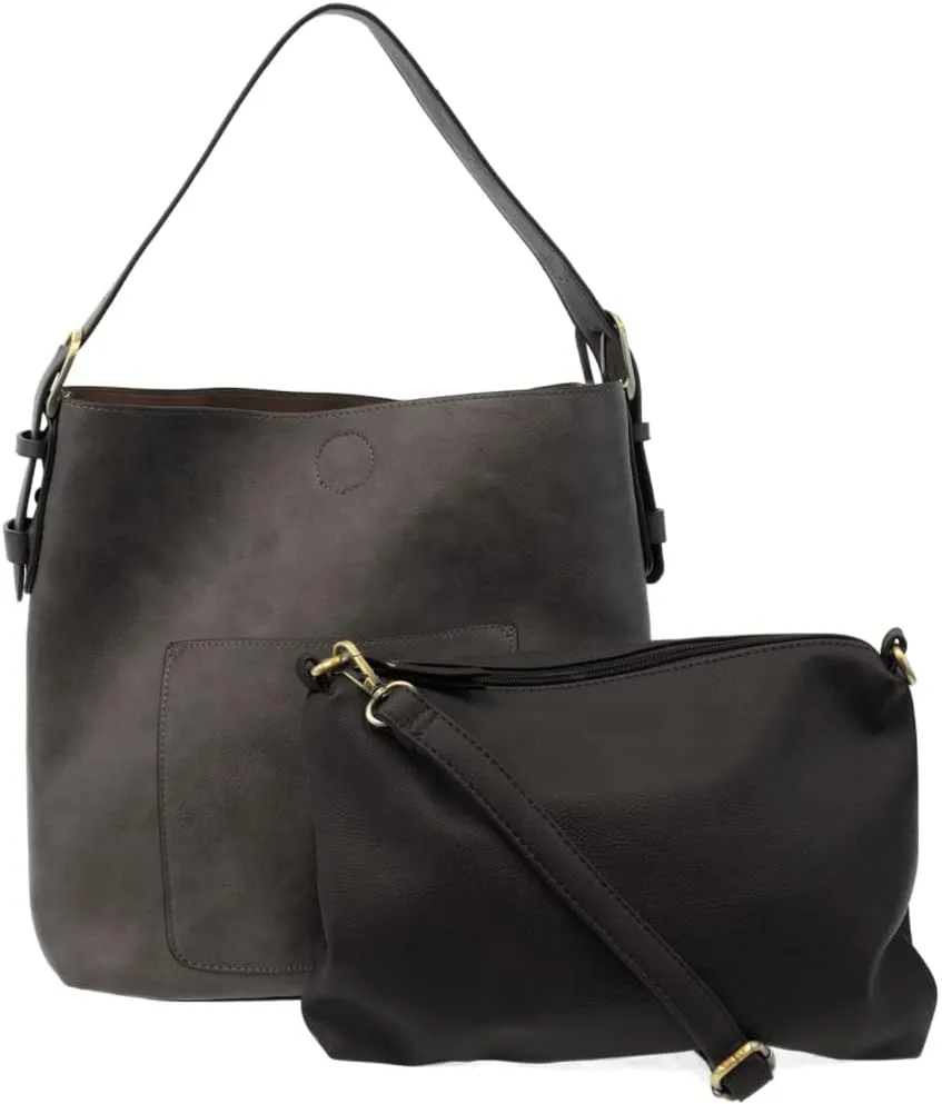 Joy Susan Womens Faux Leather: Hobo 2-in-1 Handbag
