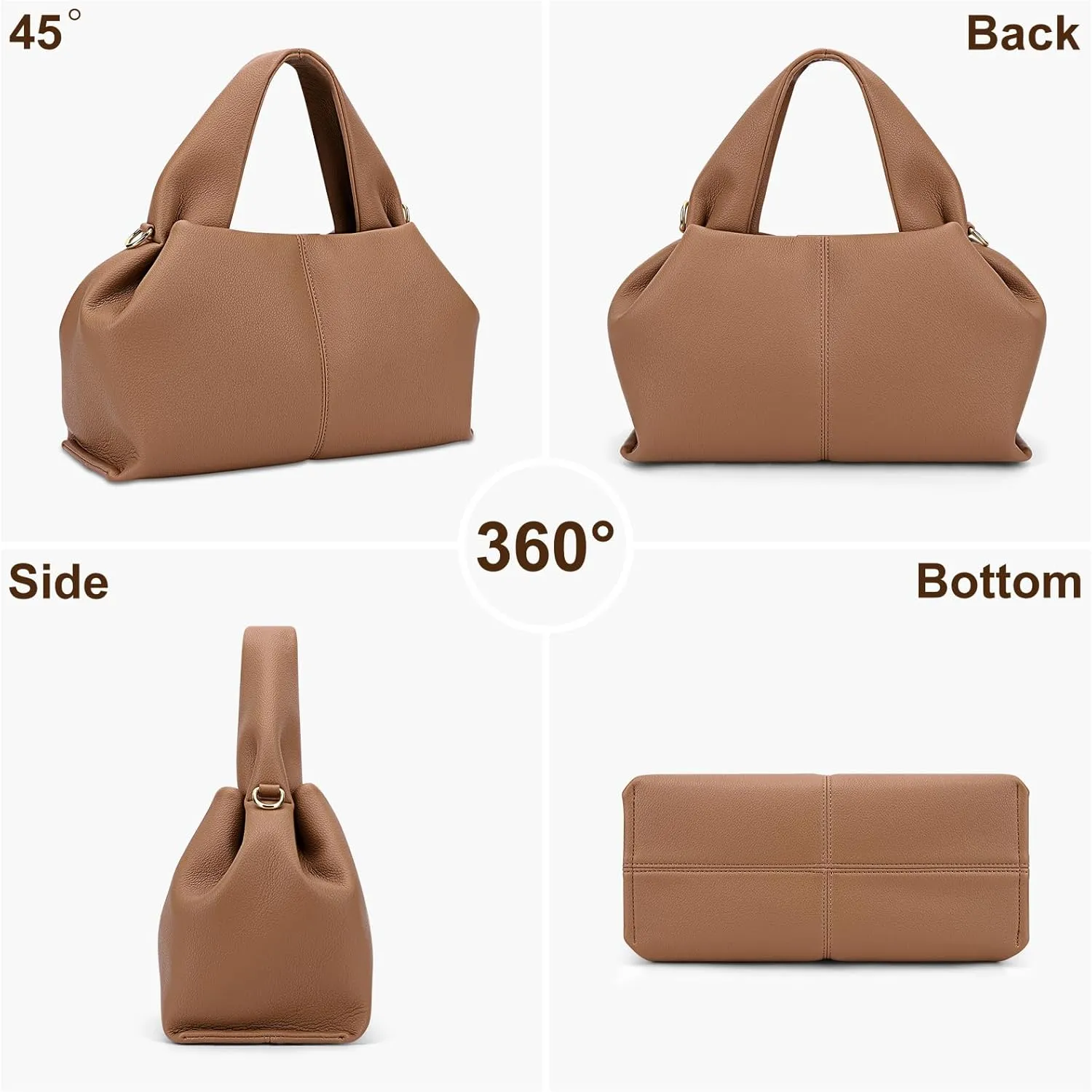 Juoxeepy Crossbody Bag Purse Satchel Handbag for Women Shoulder Bag Chic Dumpling Cloud Bag Clutch Purse