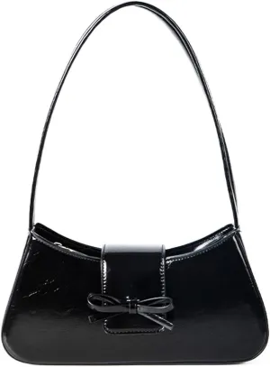 Juoxeepy Small Shoulder Bag - Cute Bow Purse for Women - Trendy Y2K Clutch Handbag