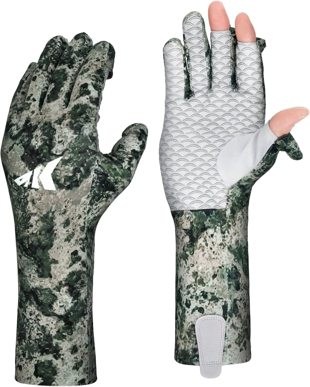 KastKing La Sal Pro Full Finger Fishing Gloves, UPF 50  Sun Protection Gloves with Convertible Design, Ultralight Microfiber, Ultra-Soft Comfort, FrostWeave Cooling, Enhanced Grip, Four Sizes Options