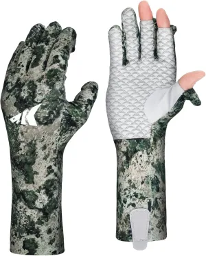 KastKing La Sal Pro Full Finger Fishing Gloves, UPF 50  Sun Protection Gloves with Convertible Design, Ultralight Microfiber, Ultra-Soft Comfort, FrostWeave Cooling, Enhanced Grip, Four Sizes Options
