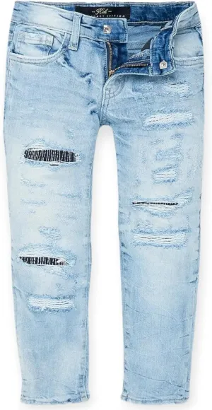 Kids Desperado Denim Small Rip Jeans (Sky Blue)