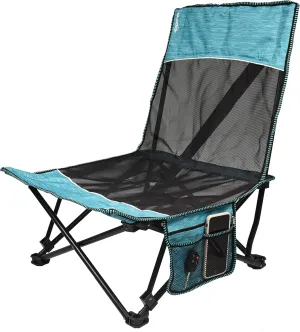 Kijaro Festival Lightweight Adult Camping Chair - Ionian Turquoise