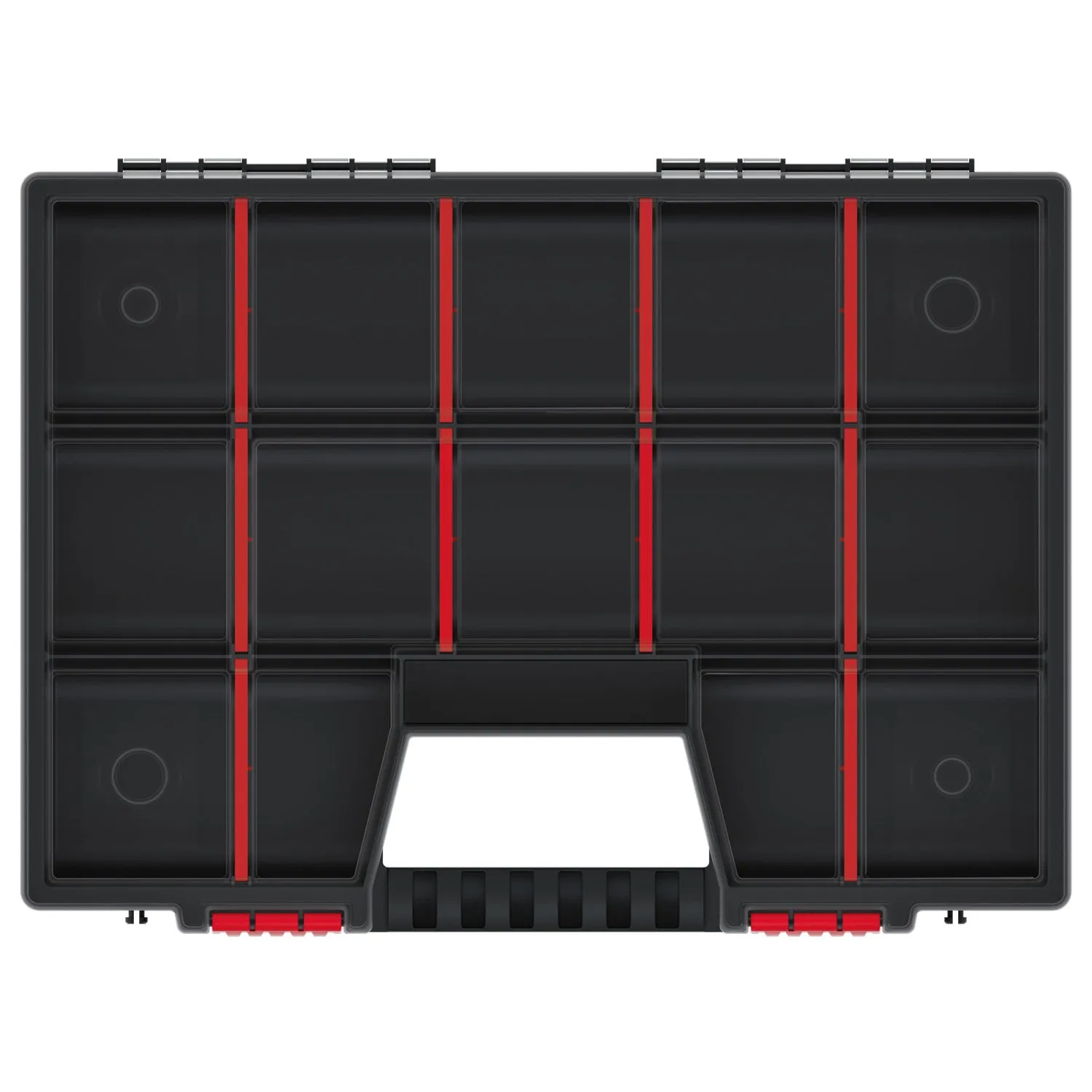 Kistenberg Nor 40 KNO40307 Workshop Tool Organizer Compartment Box Case with Handle Removable Dividers