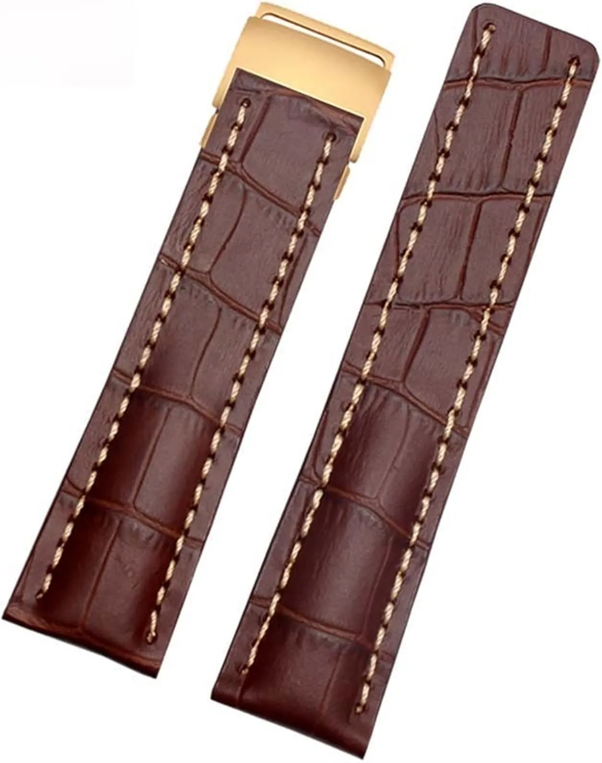 KLVN Genuine Leather Strap For Breitling watch Band cow leather bracelet with Deployment buckle 22mm 24mm WatchBands