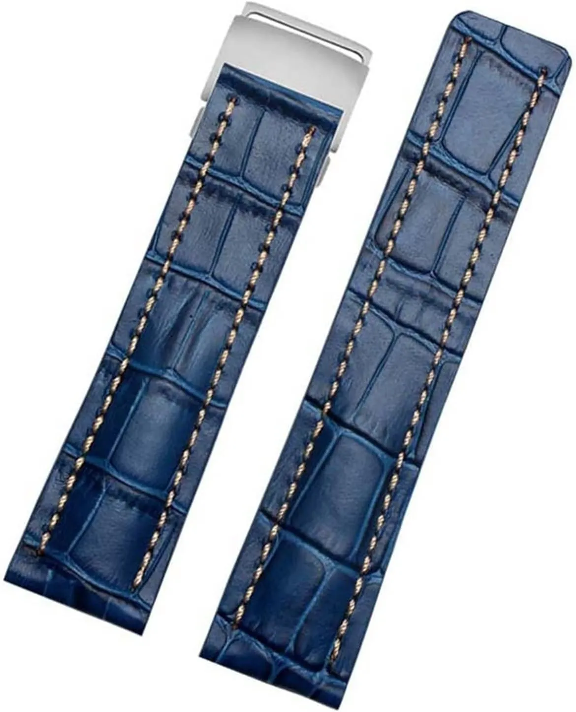 KLVN Genuine Leather Strap For Breitling watch Band cow leather bracelet with Deployment buckle 22mm 24mm WatchBands