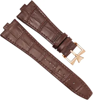 KLVN Genuine Leather Watchband For Vacheron Constantin OVERSEAS Series 4500V 5500V P47040 Stainless Steel Buckle 25 * 8 mm Men Watch Strap